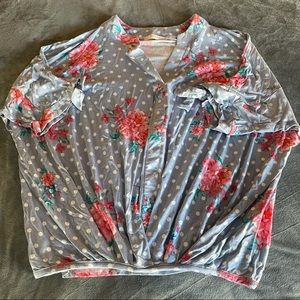 Boxy floral blouse